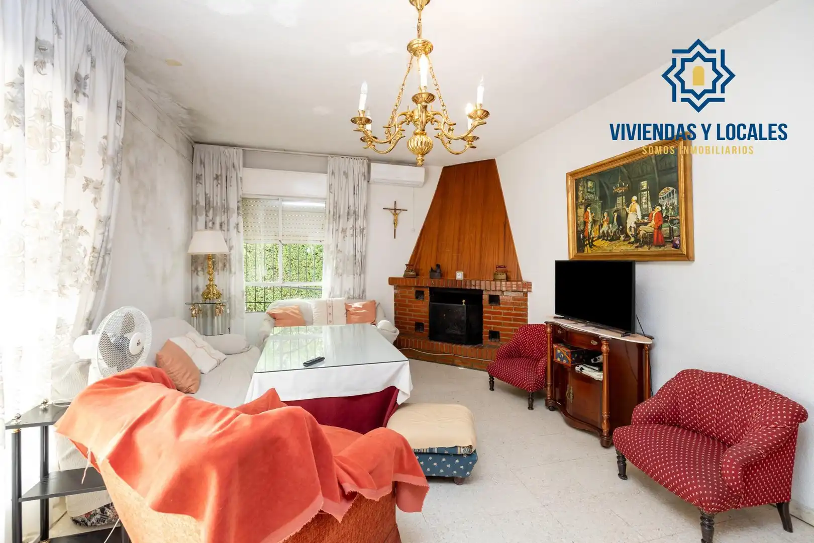 Sala de estar de Casa o chalet en venta en Armilla con Aire acondicionado, Calefacción y Jardín privado