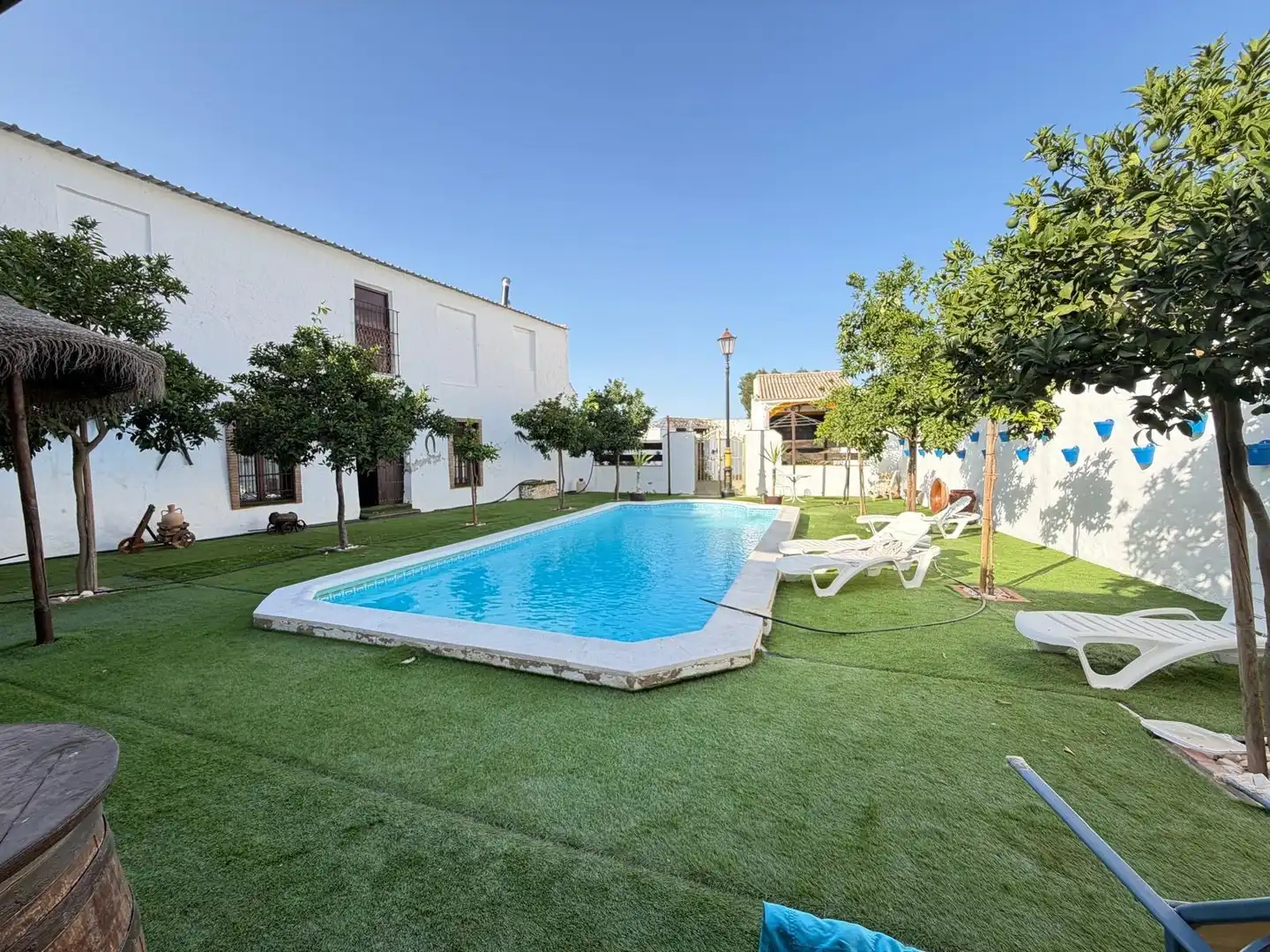 Piscina de Finca rústica en venda en Alameda amb Jardí privat, Piscina i Moblat