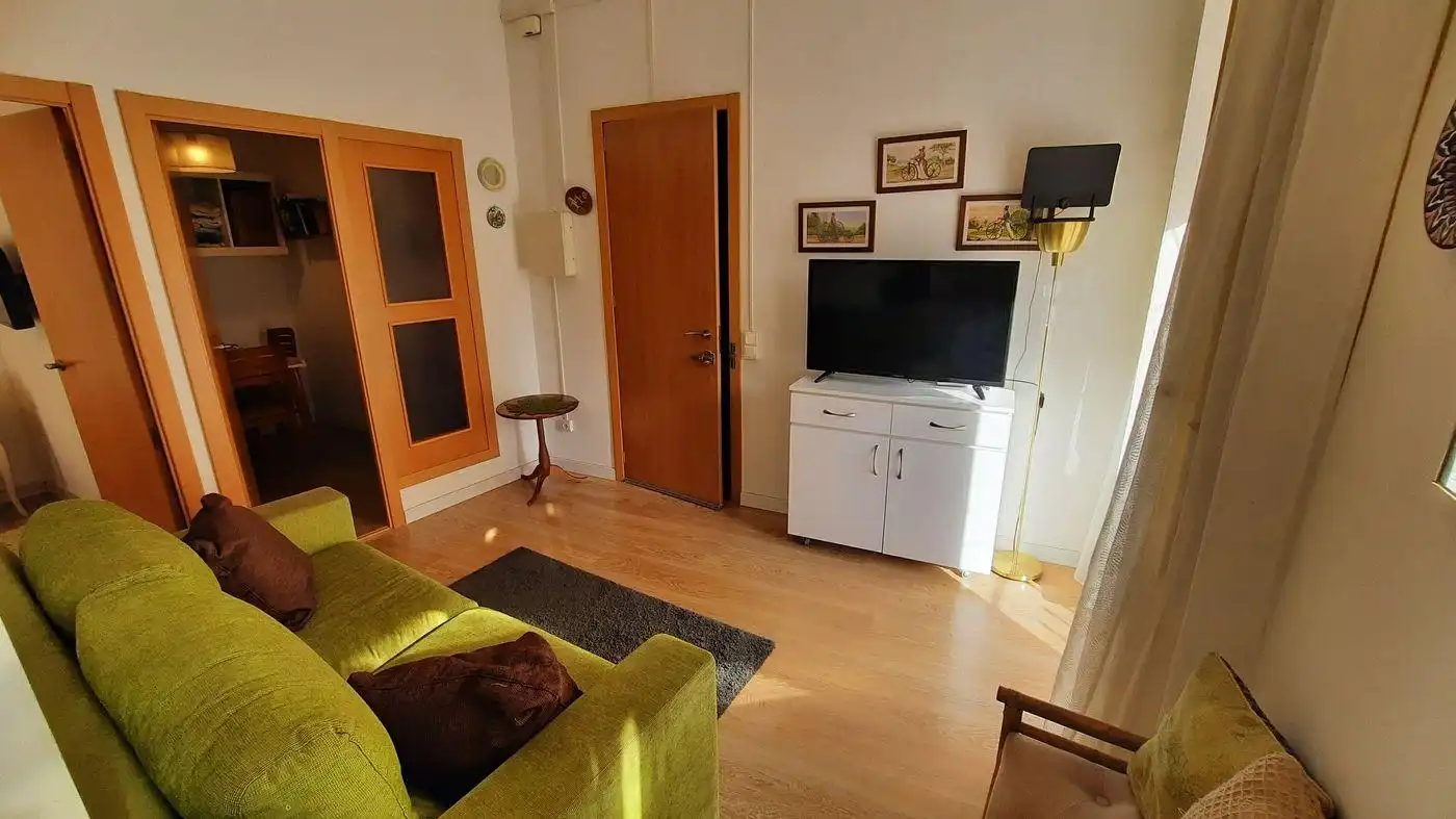 Living room of Apartments for sale in La Ràpita  with Air Conditioner, Parquet flooring and Furnished