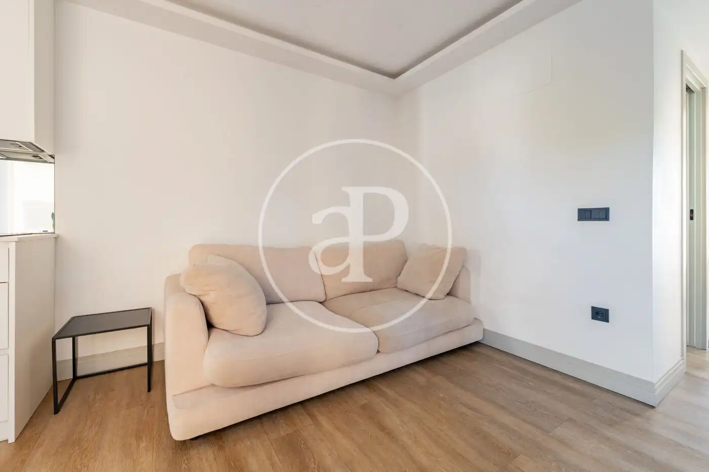 Wohnzimmer von Wohnung zur Miete in Madrid mit Klimaanlage, Heizung und Privatgarten
