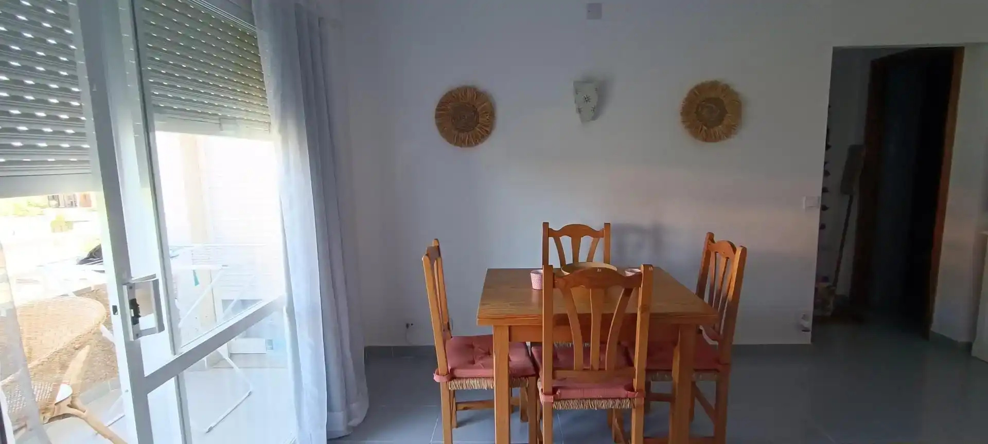 Dining room of Flat for rent in Pollença  with Air Conditioner, Private garden and Furnished