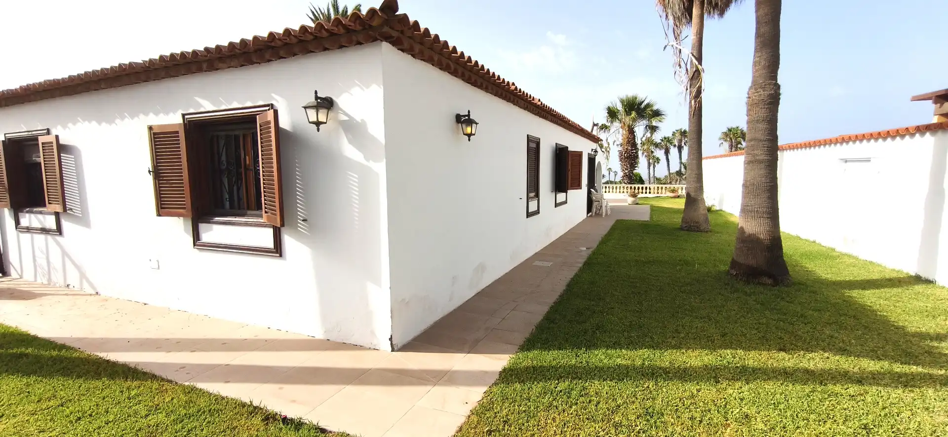 Außenansicht von Haus oder Chalet zur Miete in San Miguel de Abona mit Privatgarten, Terrasse und Schwimmbad