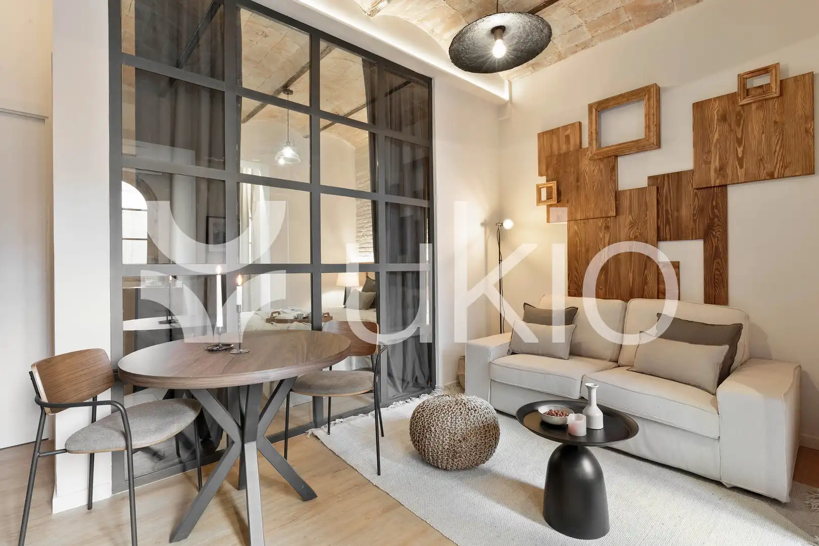 Sala d'estar de Apartament de lloguer en Barcelona amb Aire condicionat, Calefacció i Moblat