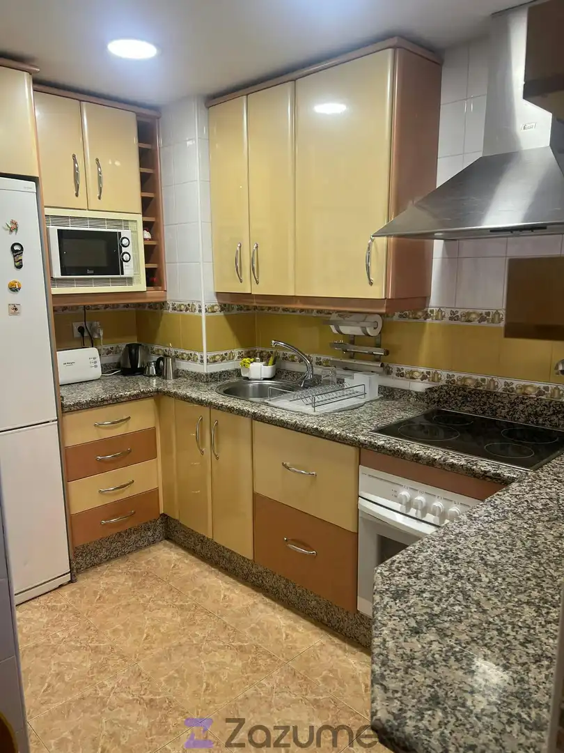 Cuina de Pis de lloguer en Sevilla amb Aire condicionat, Calefacció i Terrassa