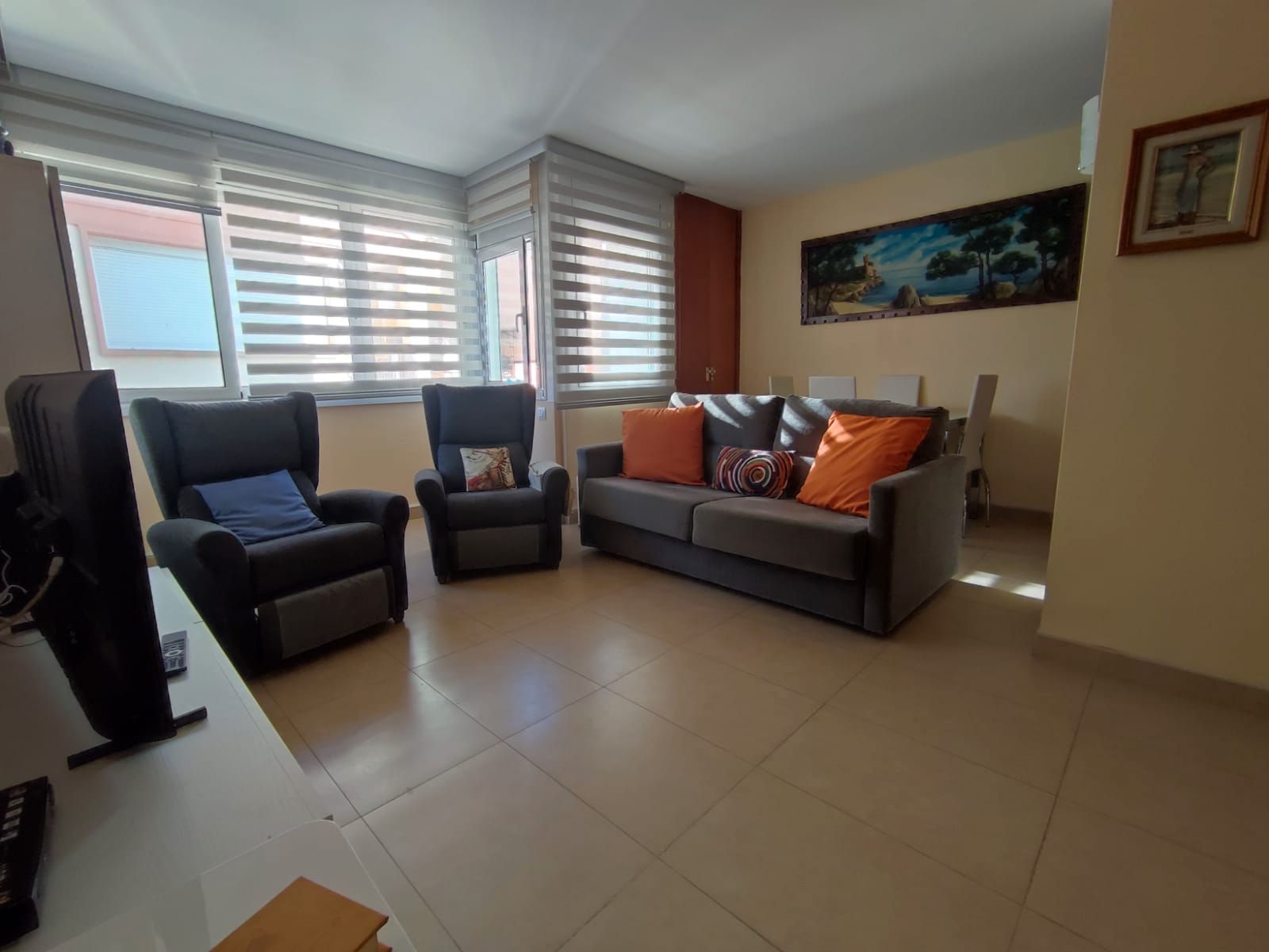Sala d'estar de Apartament en venda en Lloret de Mar amb Aire condicionat, Calefacció i Moblat