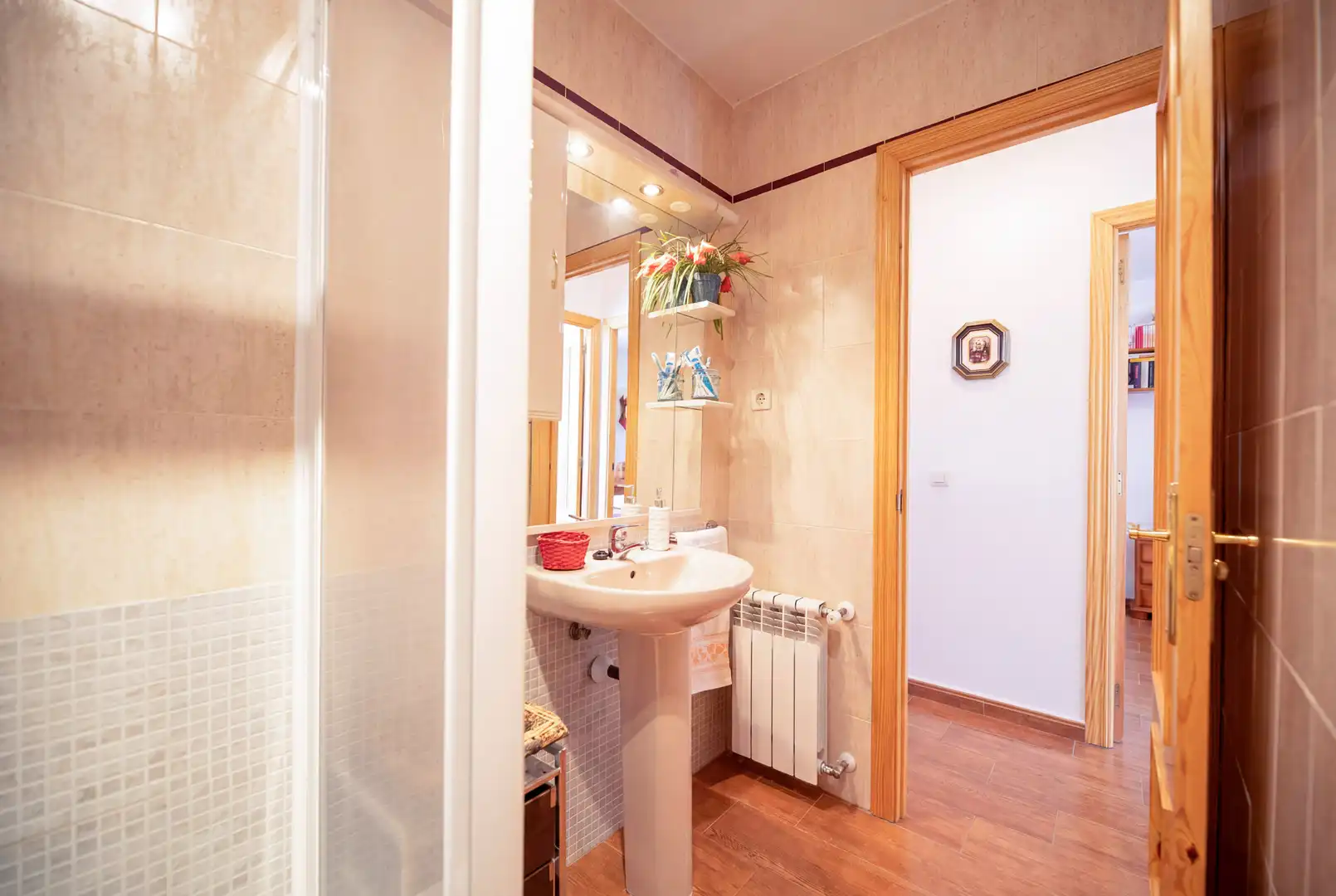 Baño de Casa adosada en venta en Alpedrete con Calefacción, Jardín privado y Trastero