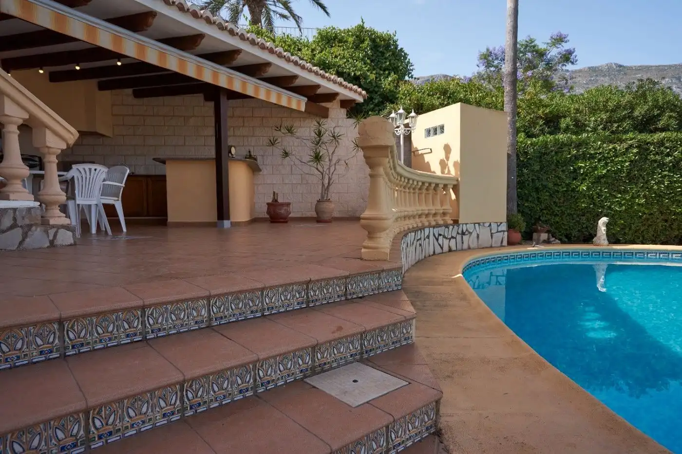 Piscina de Casa o chalet de alquiler en Dénia con Aire acondicionado, Jardín privado y Terraza