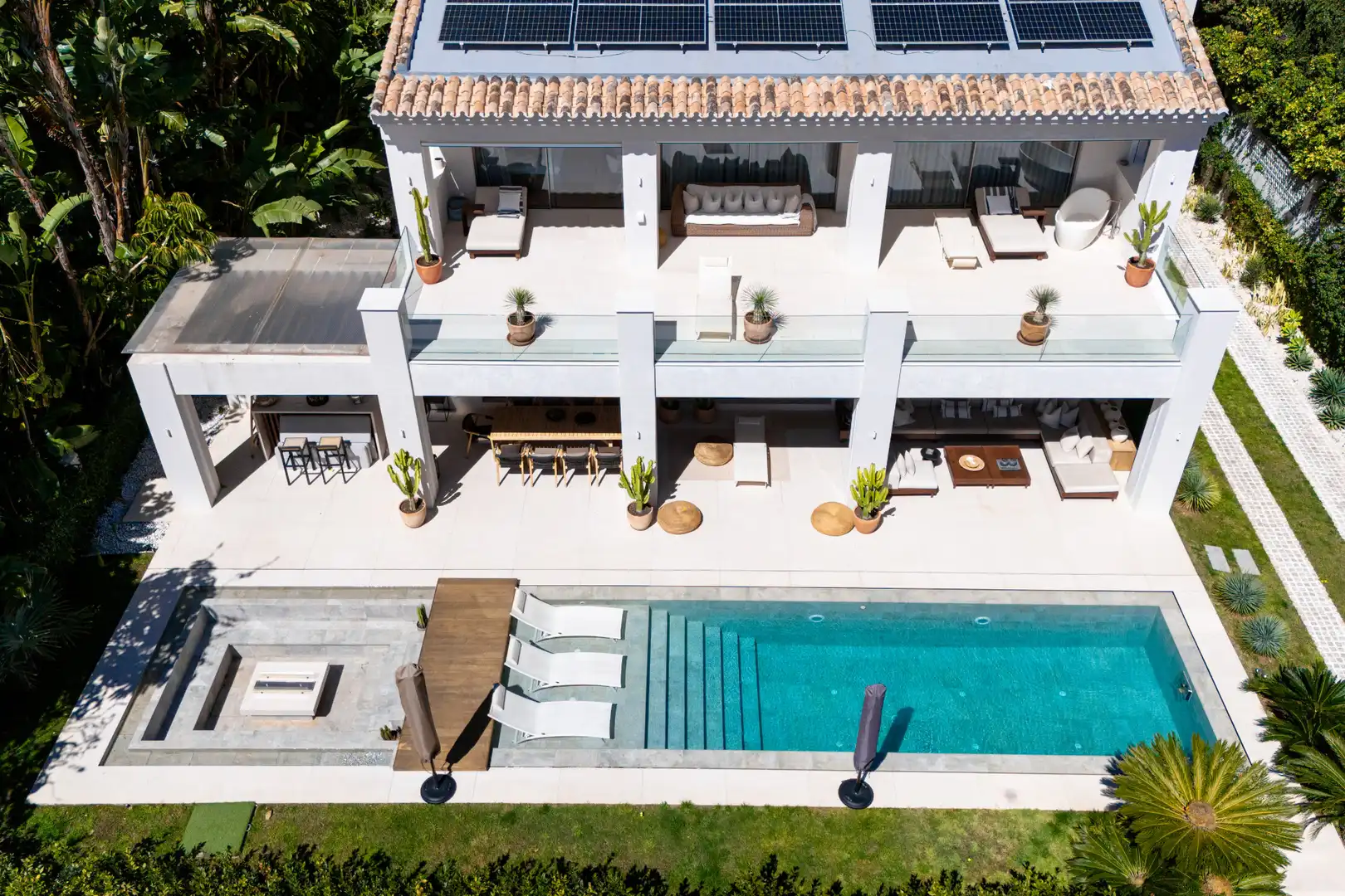 Terrassa de Casa o xalet de lloguer en Marbella amb Calefacció, Jardí privat i Terrassa