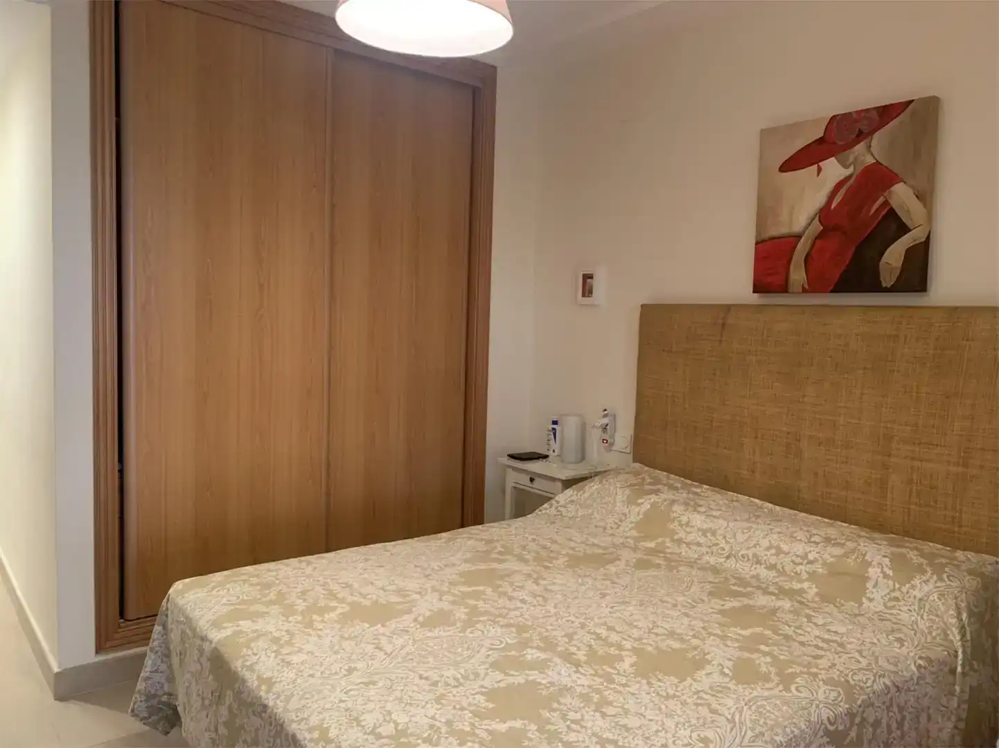 Schlafzimmer von Erdgeschoss zur Miete in Torrox mit Privatgarten, Schwimmbad und Möbliert