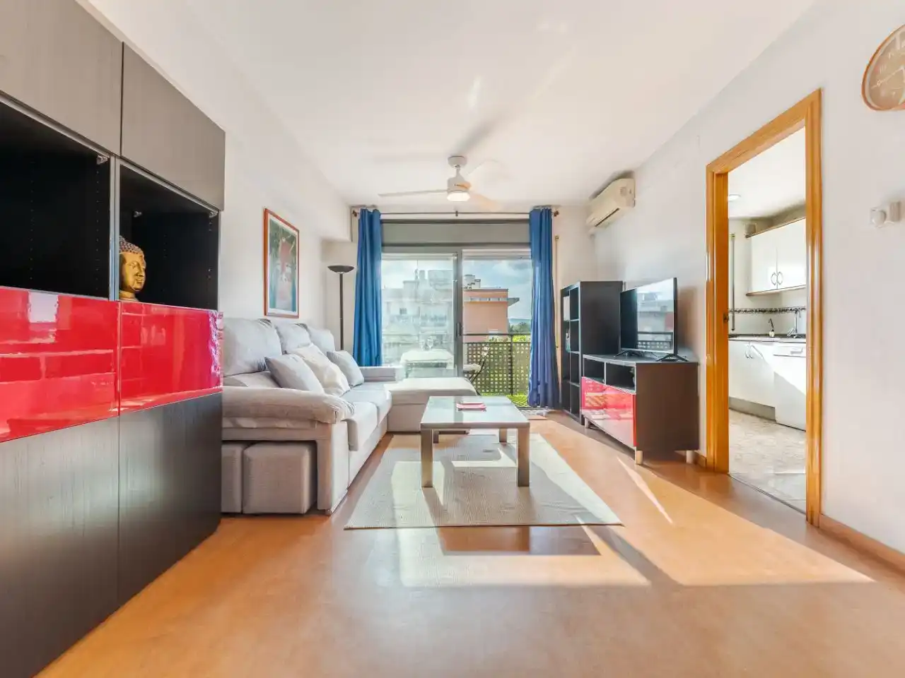 Sala de estar de Piso en venta en Cubelles con Aire acondicionado y Balcón