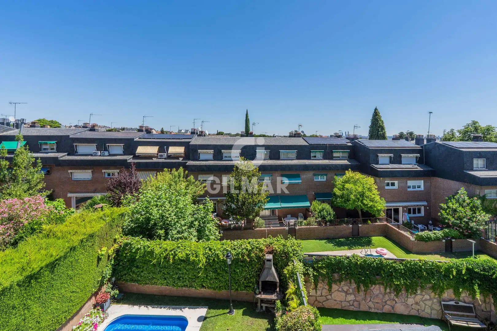 Garden of Detached homes for sale in Pozuelo de Alarcón  with Heating, Private garden and Swimming Pool
