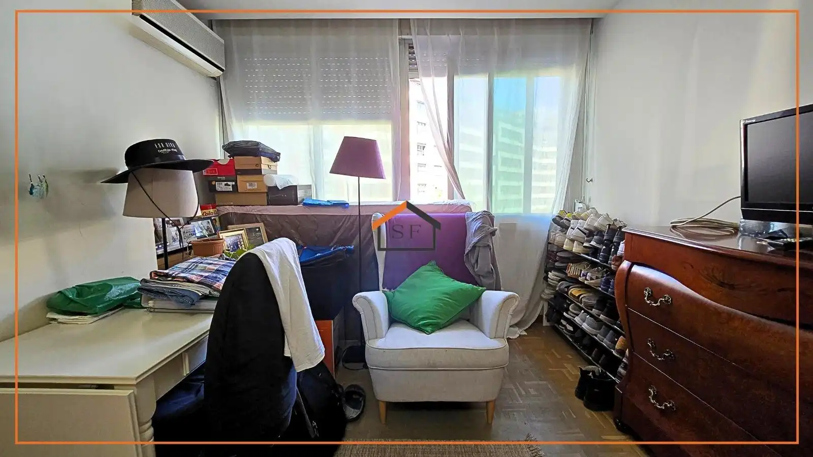 Sala de estar de Piso en venta en Madrid con Aire acondicionado, Jardín privado y Parquet