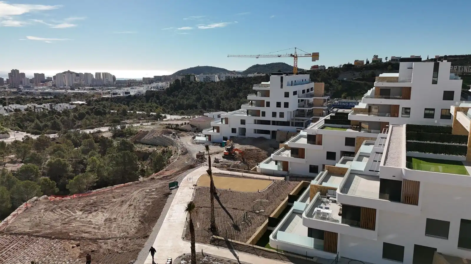 Exterior view of Flat for sale in Finestrat  with Air Conditioner, Heating and Private garden