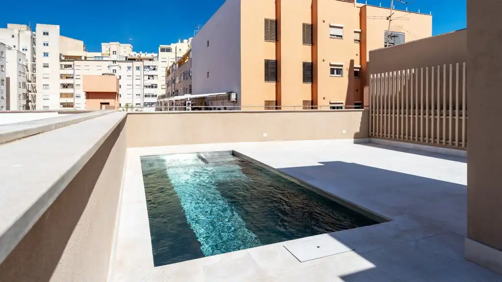 Swimming pool of Ground floor for sale in  Palma de Mallorca  with Air Conditioner, Terrace and Community pool