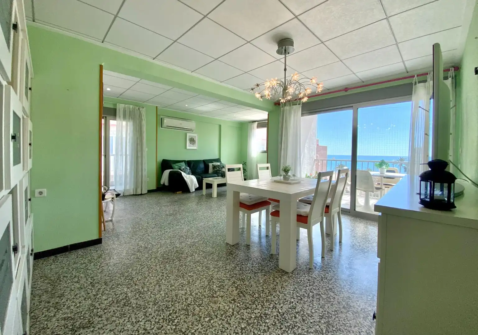 Dining room of Flat for sale in La Pobla de Farnals  with Air Conditioner, Private garden and Balcony