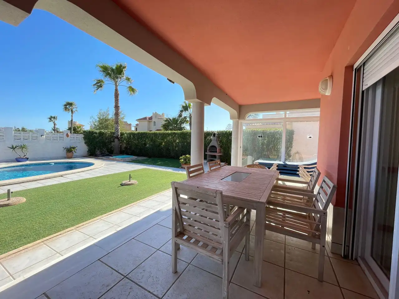 Terraza de Casa o chalet en venta en La Manga del Mar Menor con Aire acondicionado, Calefacción y Jardín privado