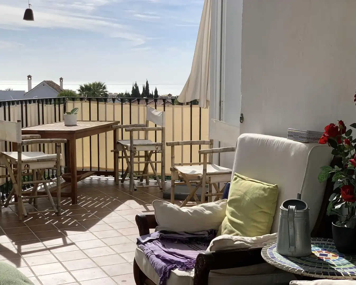 Terraza de Apartamento en venta en Marbella con Aire acondicionado, Calefacción y Jardín privado