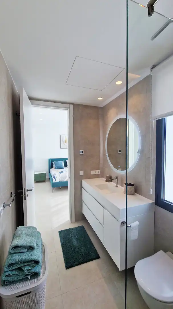Baño de Casa o chalet en venta en Mijas con Aire acondicionado, Jardín privado y Terraza