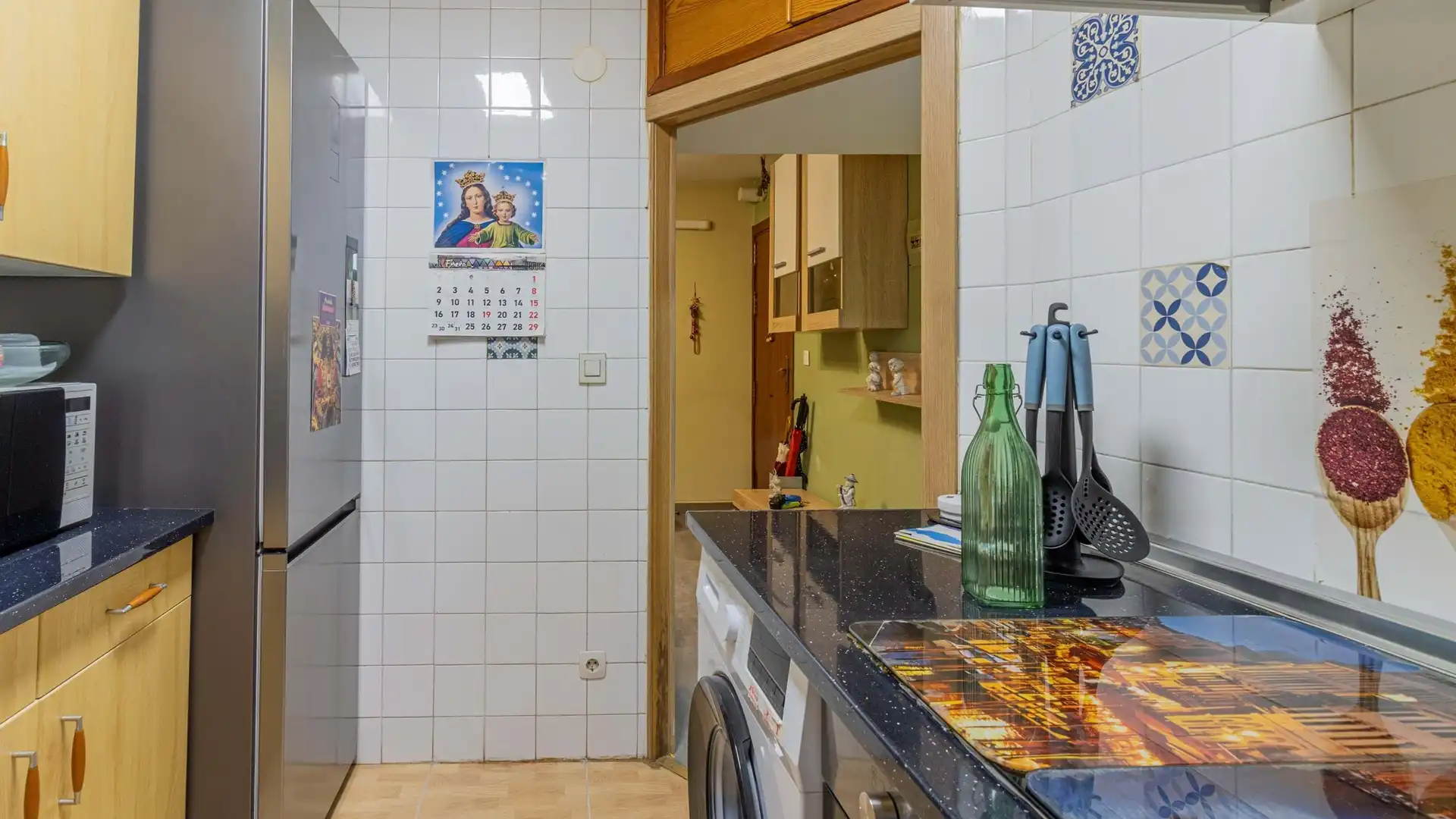Kitchen of Flat for sale in  Madrid Capital  with Air Conditioner, Heating and Furnished