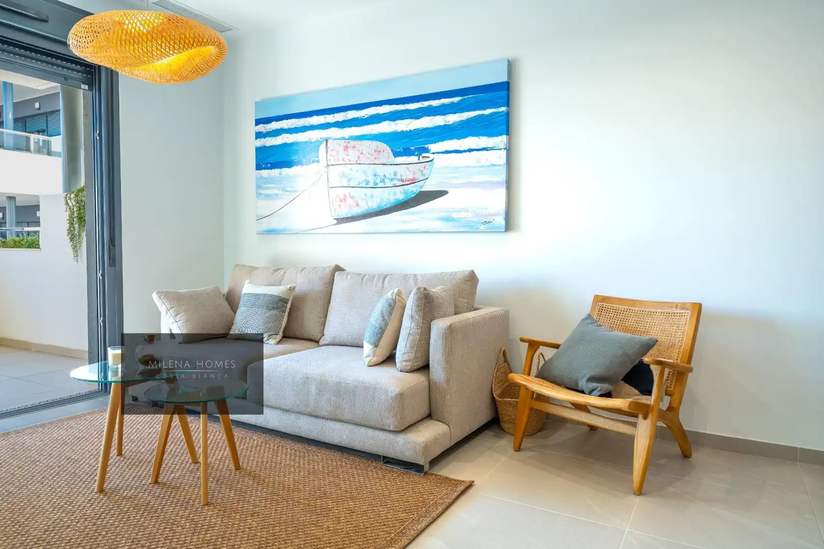 Sala d'estar de Apartament en venda en Orihuela amb Aire condicionat, Calefacció i Jardí privat
