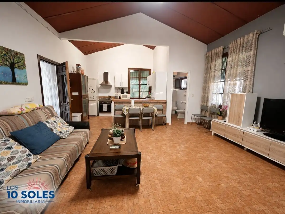 Sala d'estar de Finca rústica de lloguer en Orihuela amb Aire condicionat, Calefacció i Jardí privat