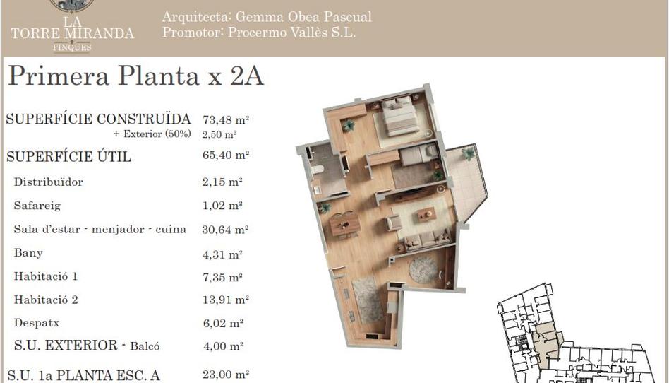 Foto 1 de Pis en venda a Carrer Montseny, 19, Llinars del Vallès, Barcelona