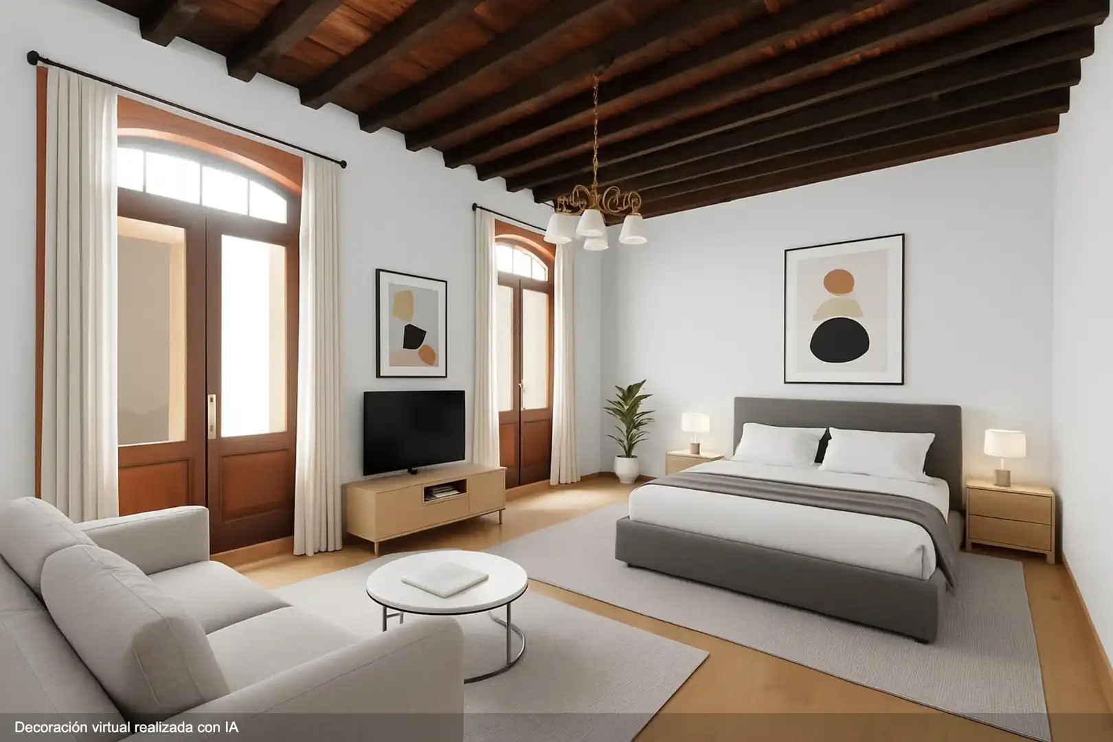 Sala de estar de Casa o chalet en venta en Santa Úrsula con Parquet y Terraza