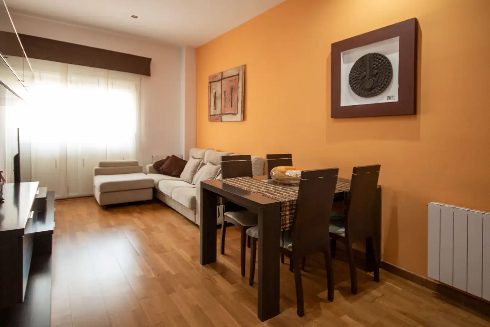 Living room of Flat for sale in Barcelona  with Air Conditioner, Heating and Parquet flooring
