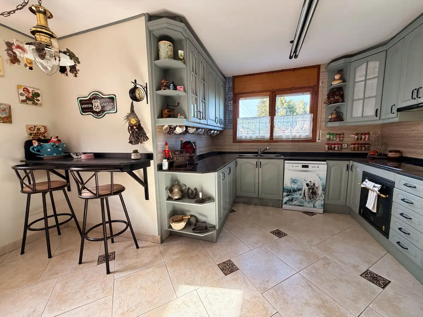 Cocina de Casa o chalet en venta en Vallirana con Calefacción y Terraza