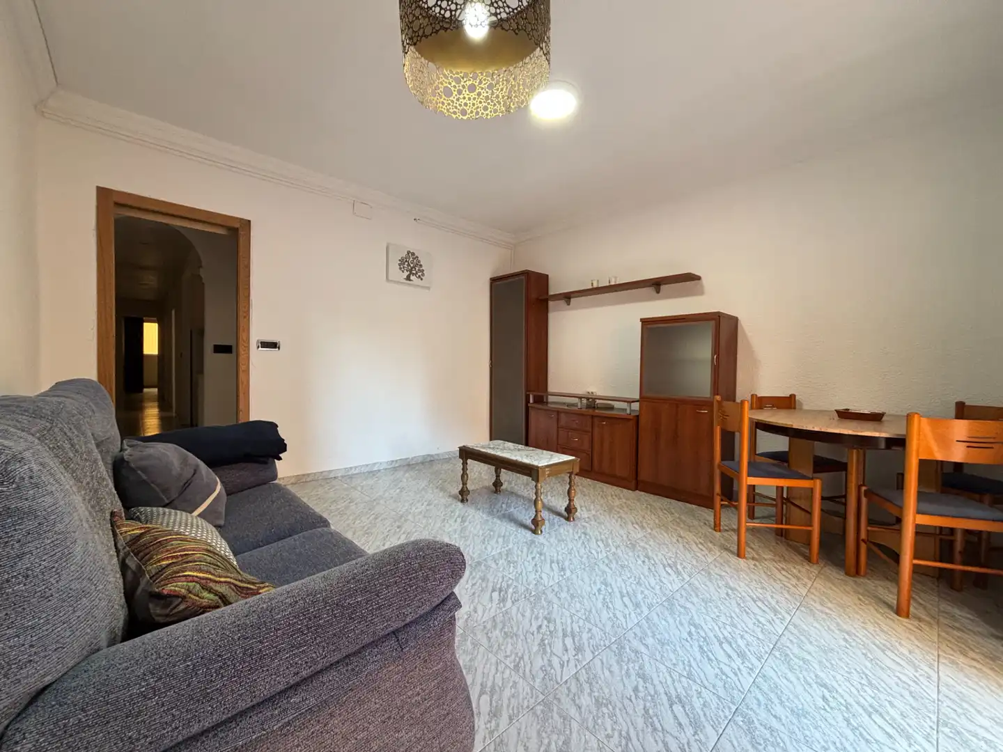 Sala de estar de Piso en venta en Castellón de la Plana / Castelló de la Plana con Trastero, Amueblado y Horno