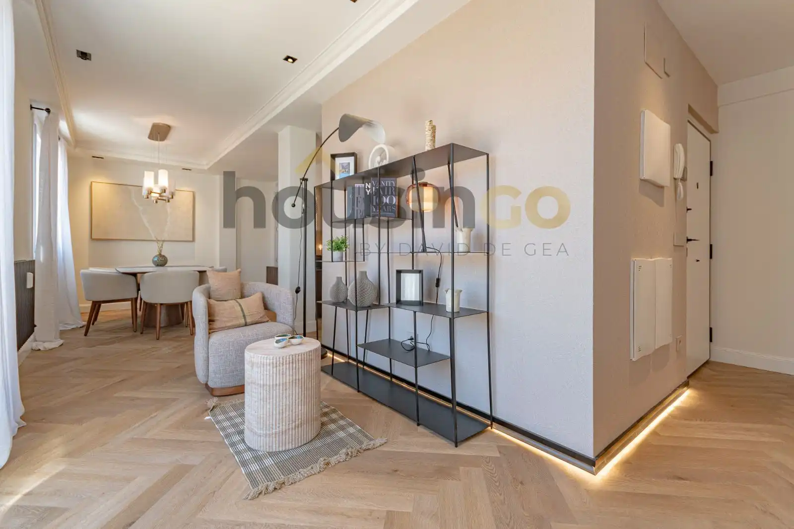 Sala de estar de Ático en venta en Barrio de Salamanca