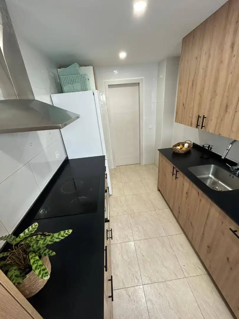 Kitchen of Flat for rent in Cunit  with Air Conditioner, Terrace and Furnished