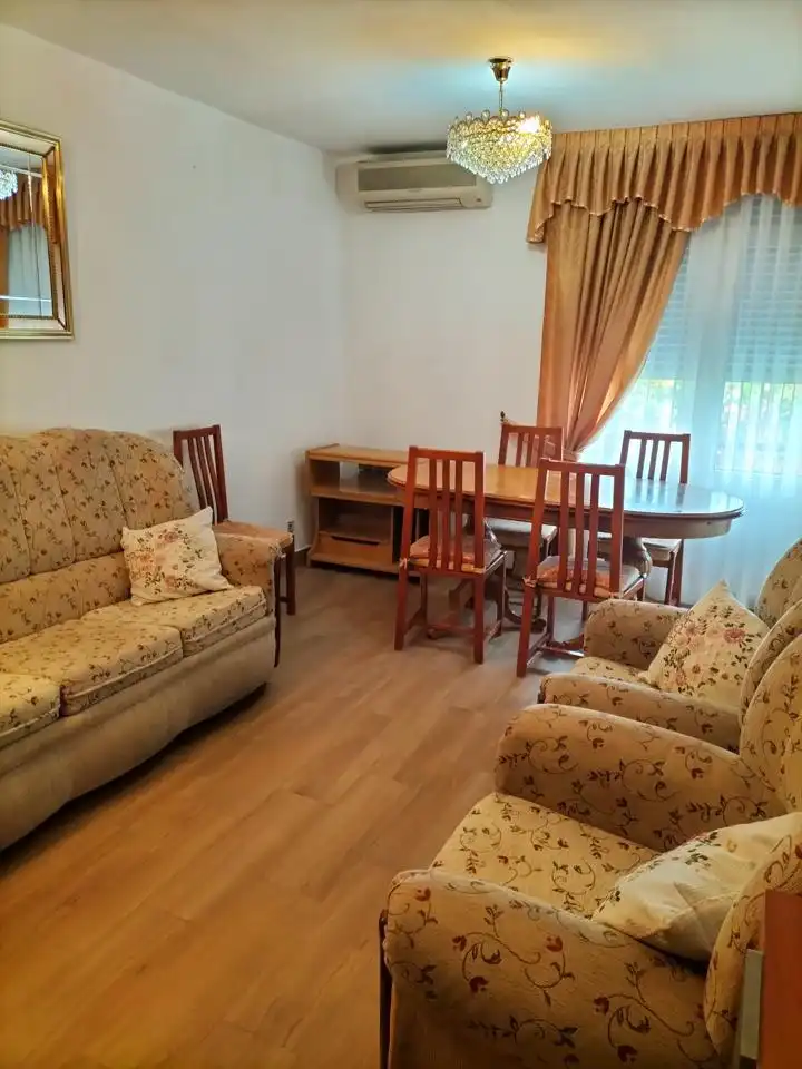 Wohnzimmer von Wohnung zur Miete in Madrid mit Klimaanlage, Terrasse und Möbliert
