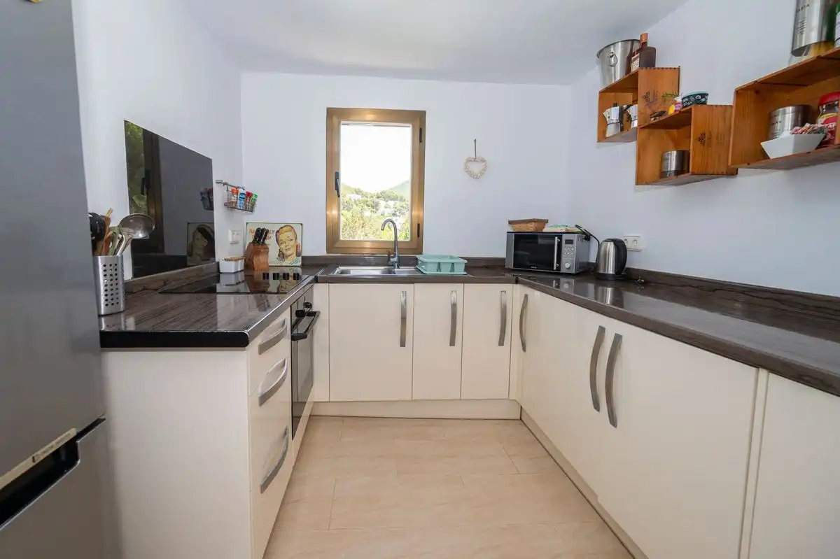 Kitchen of Flat for sale in Santa Eulària des Riu  with Air Conditioner, Heating and Private garden