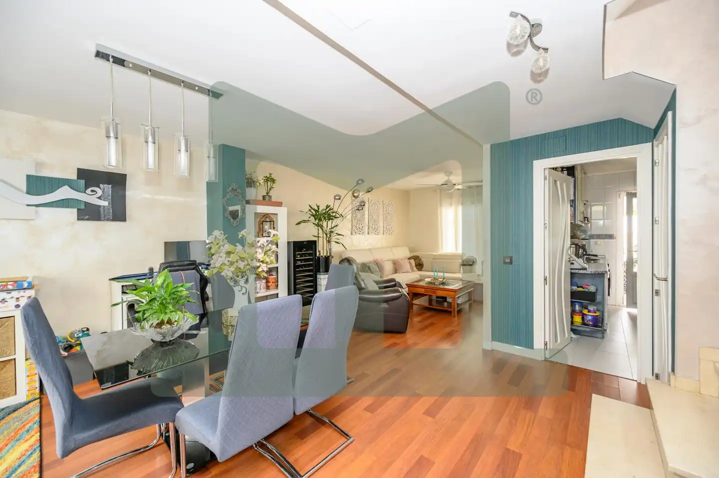 Dining room of Detached homes for sale in Parla  with Air Conditioner, Heating and Private garden