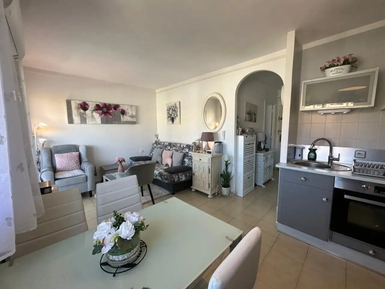 Sala de estar de Apartamento en venta en Roses con Aire acondicionado, Calefacción y Terraza