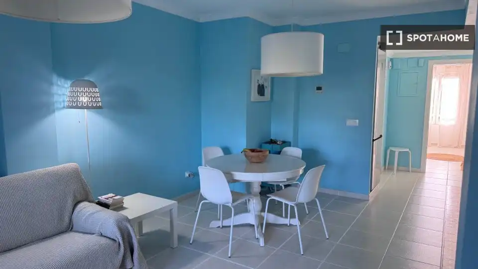 Dining room of Flat for rent in Oliva  with Air Conditioner, Heating and Furnished