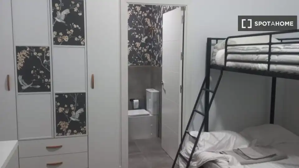 Bathroom of Study for share in Sevilla  with Air Conditioner, Heating and Terrace