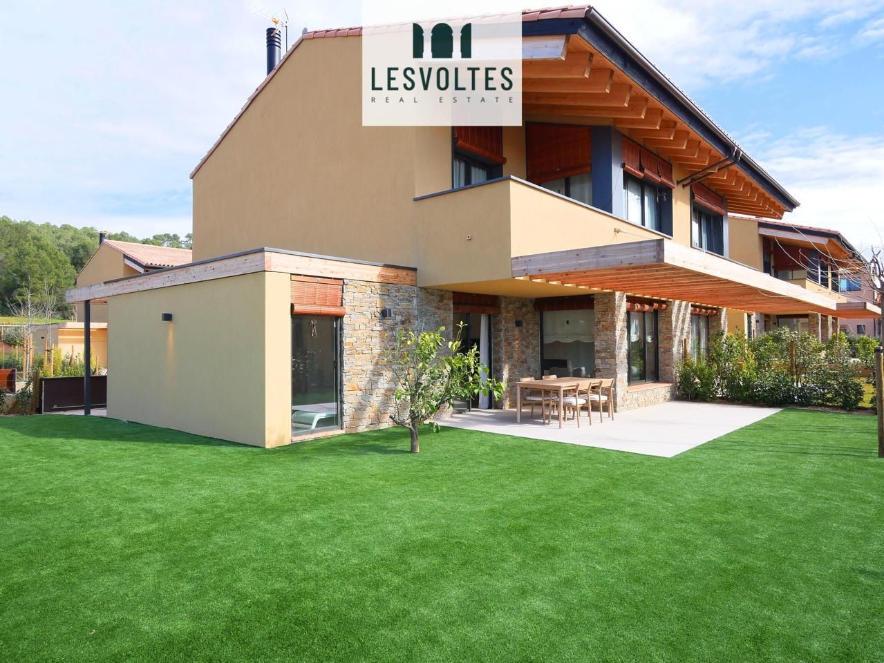 Terrace of Single-family semi-detached to rent in Regencós  with Heating, Private garden and Parquet flooring