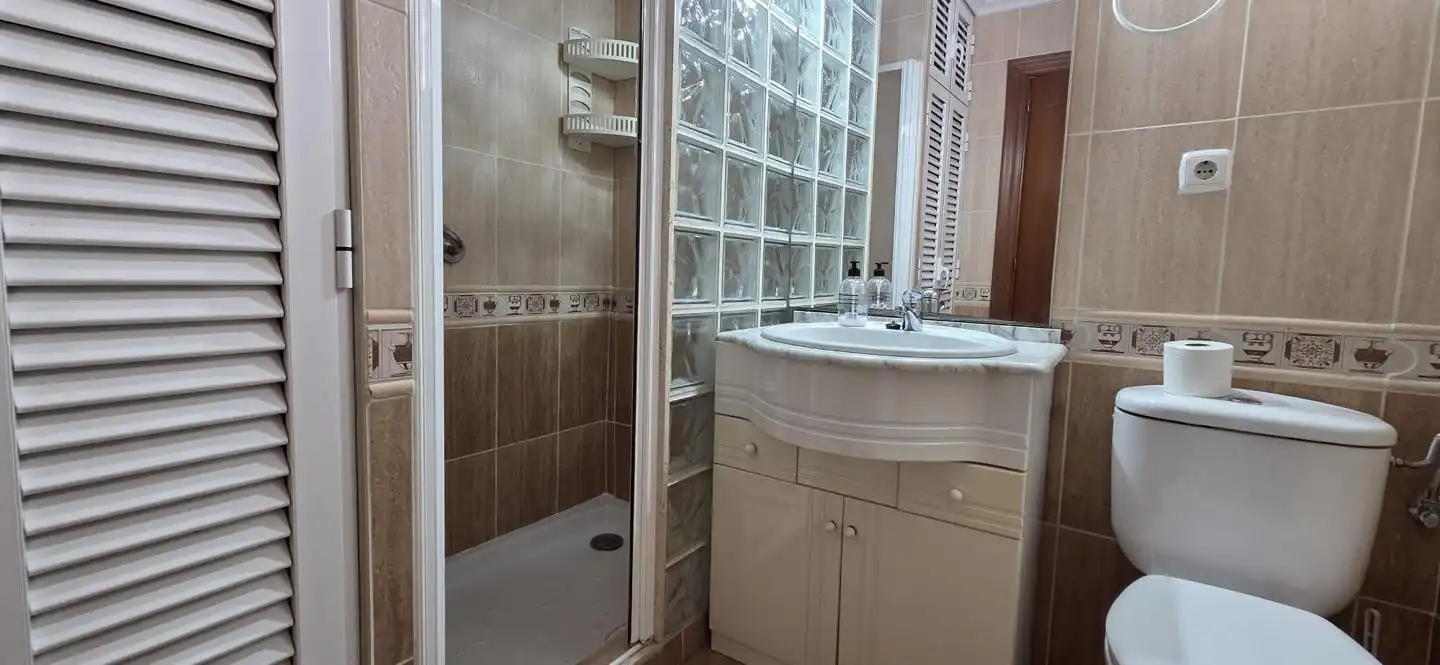 Bathroom of Flat for rent in Elche / Elx  with Air Conditioner, Furnished and Balcony