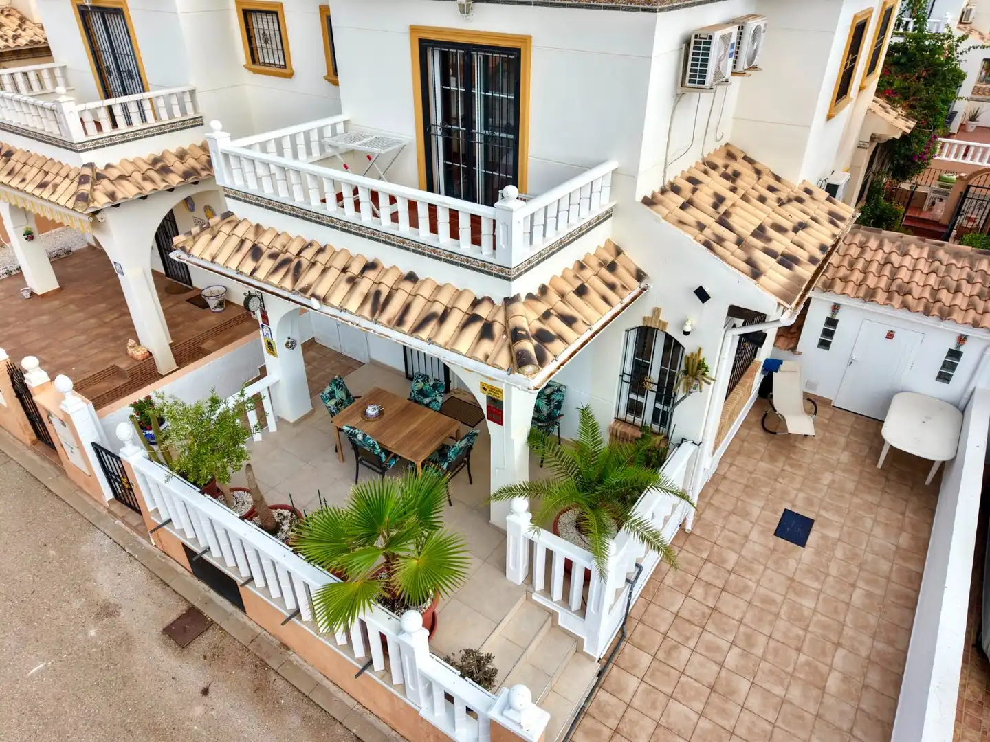 Terrace of Detached homes for sale in Orihuela  with Air Conditioner, Private garden and Terrace
