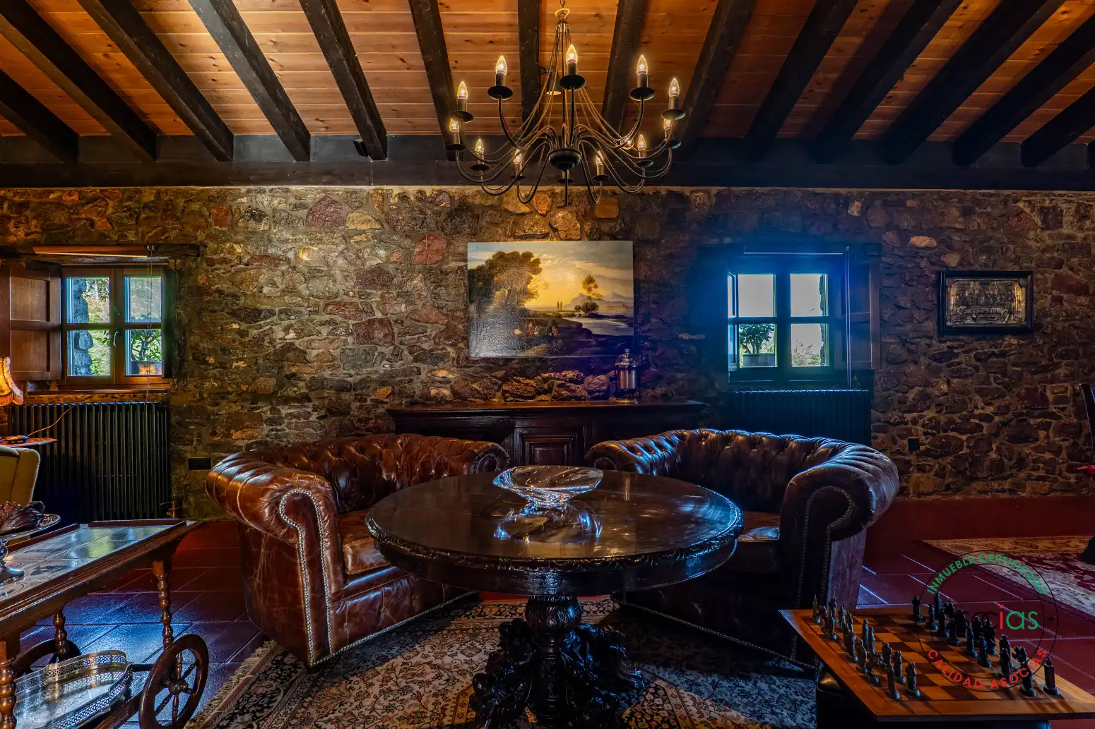 Sala d'estar de Casa o xalet en venda en Carreño amb Calefacció, Jardí privat i Traster