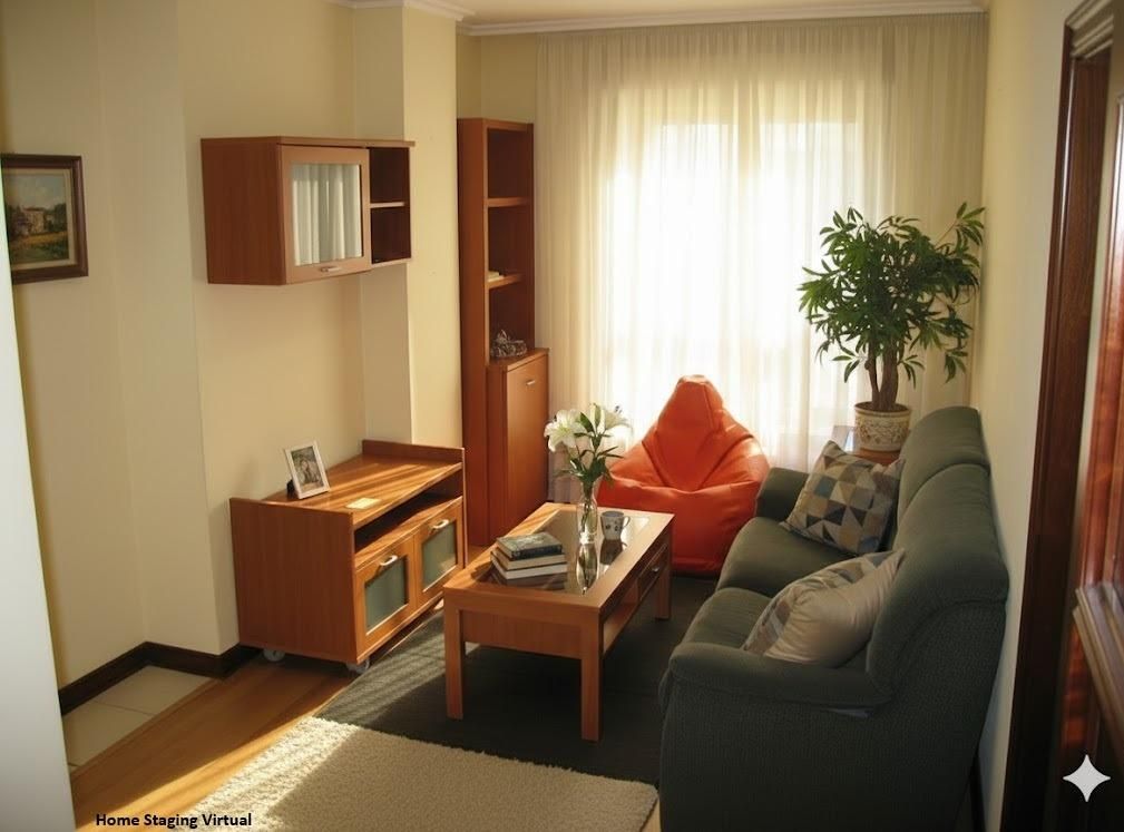 Sala de estar de Apartamento en venta en Vigo 