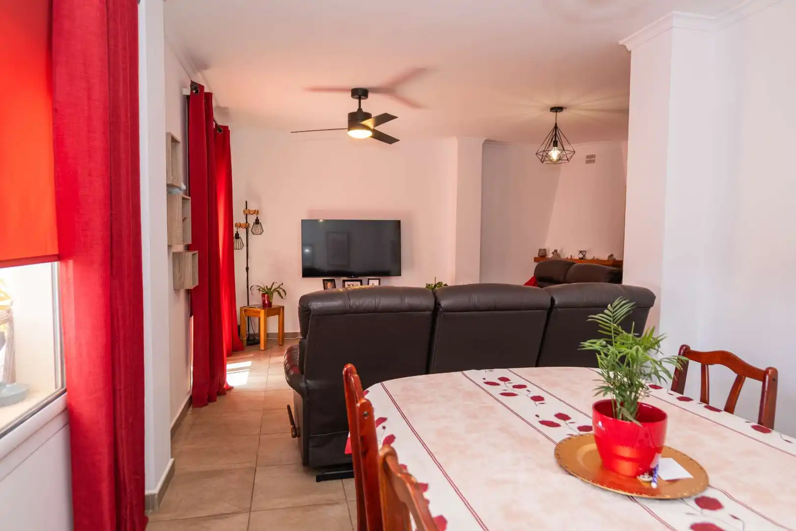 Sala de estar de Casa adosada en venta en Murla con Terraza, Amueblado y Piscina comunitaria