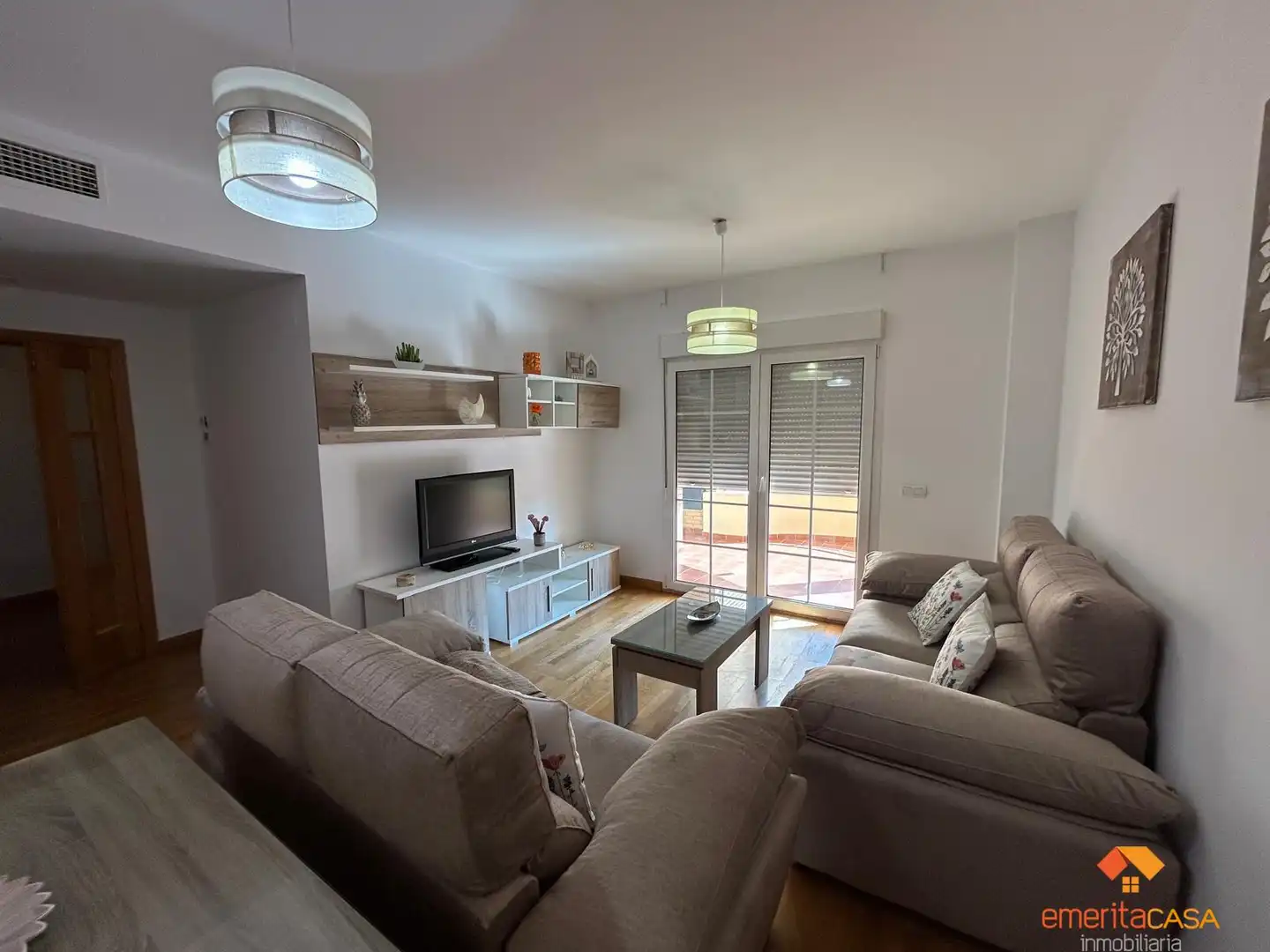 Wohnzimmer von Wohnung zur Miete in Mérida mit Klimaanlage, Parkett und Abstellraum