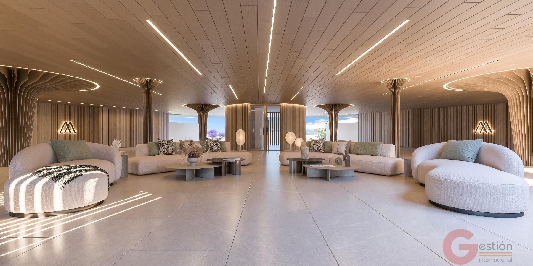 Sala de estar de Piso en venta en Estepona con Terraza, Trastero y Piscina comunitaria