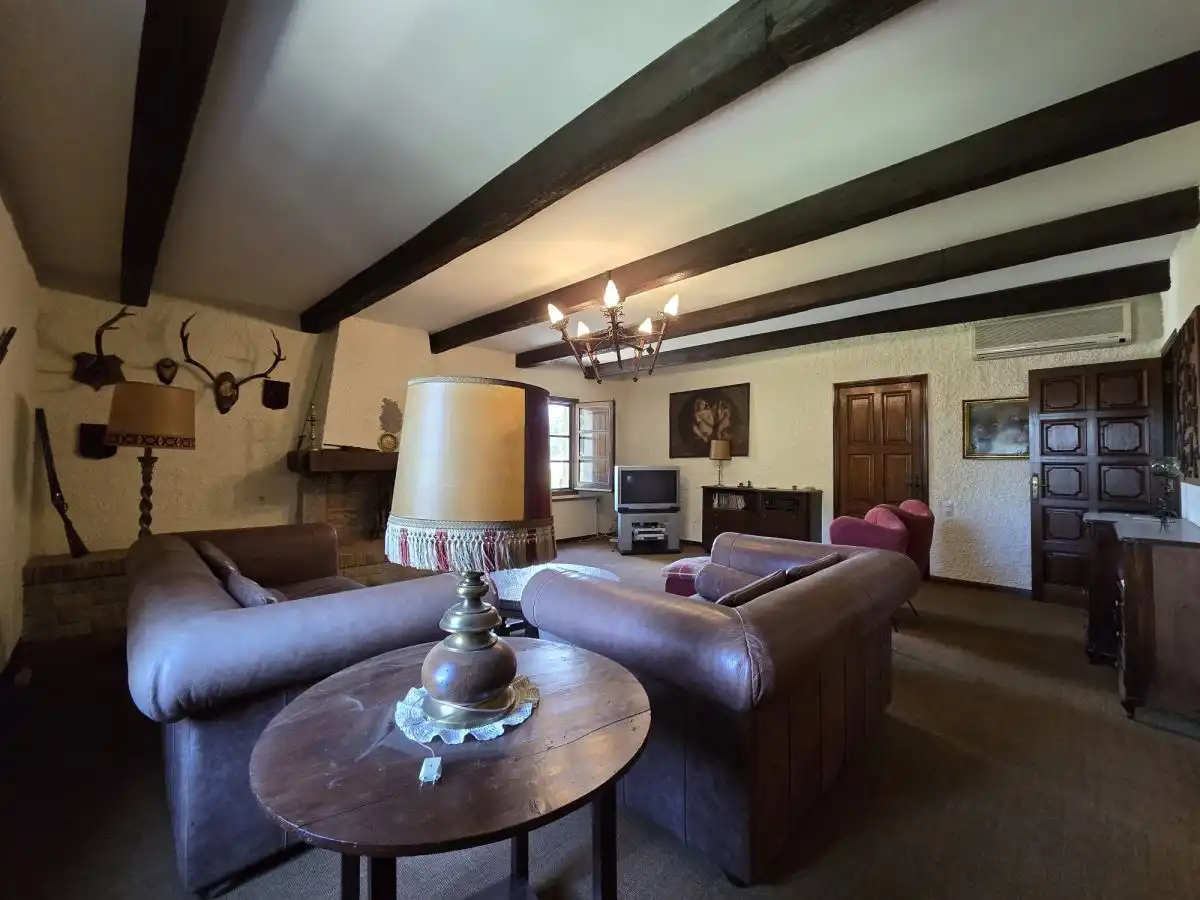 Sala d'estar de Finca rústica en venda en La Roca del Vallès amb Terrassa i Balcó