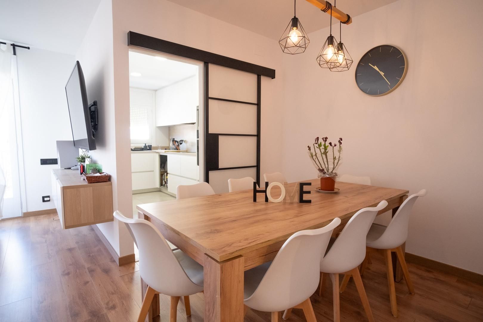 Dining room of Flat for sale in Capellades  with Heating, Parquet flooring and Furnished