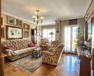 Living room of Flat for sale in Guadalajara Capital  with Heating, Parquet flooring and Terrace