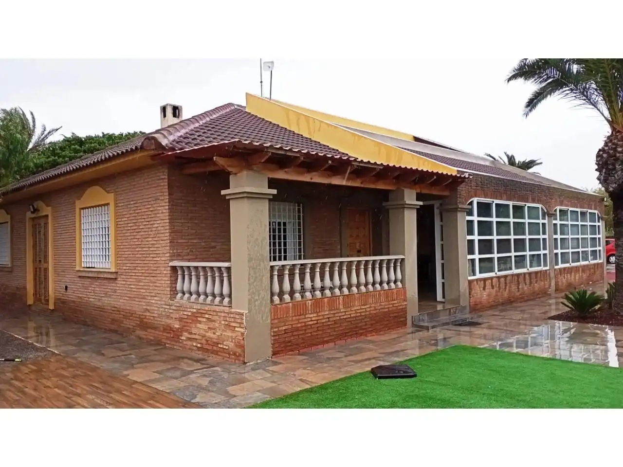 Garden of Houses for sale in Roquetas de Mar  with Air Conditioner, Heating and Private garden